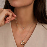 Layered Zirkonia Ketting