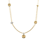 Layered Cushion Ketting Geel