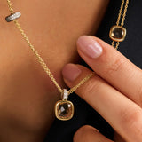 Layered Cushion Ketting Geel
