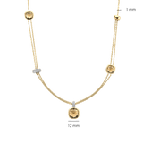Layered Cushion Ketting Geel
