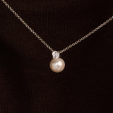Zirkonia Parel Ketting