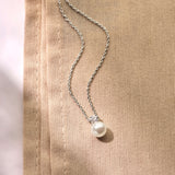 Zirkonia Parel Ketting