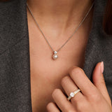 Zirkonia Parel Ketting