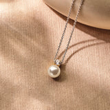 Zirkonia Parel Ketting