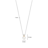Zirkonia Parel Ketting