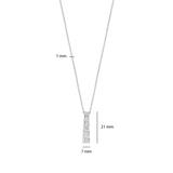 Vertical Zirkonia Ketting
