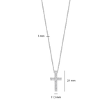 Zirkonia Cross Ketting