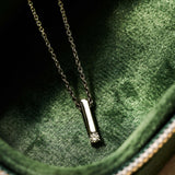 Zirkonia Bar Ketting Zilver