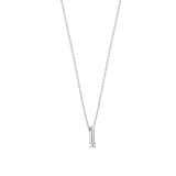 Zirkonia Bar Ketting Zilver