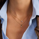 Zirkonia Bar Ketting