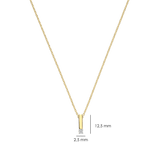 Zirkonia Bar Ketting