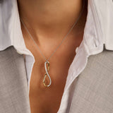 Organic Open Zirkonia Ketting