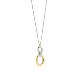 Open Modern Pavé Cirkel Ketting