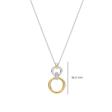 Open Modern Pavé Cirkel Ketting