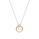 Floating Pearl Cirkel Ketting