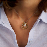 Floating Pearl Cirkel Ketting