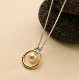 Floating Pearl Cirkel Ketting