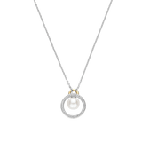 Floating Pearl Zirkonia Cirkel Ketting