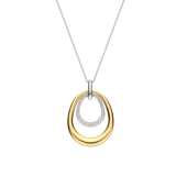 Organic Double Drop Zirkonia Ketting