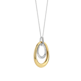Organic Double Drop Zirkonia Ketting