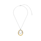 Organic Double Drop Zirkonia Ketting