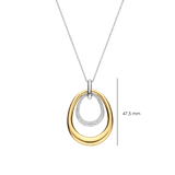 Organic Double Drop Zirkonia Ketting