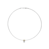 Ronde Zilveren Zirkonia Ketting