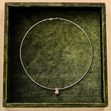 Ronde Zilveren Zirkonia Ketting