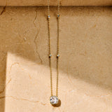 Ronde Zirkonia Ketting