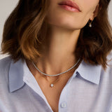 Schakel Zirkonia Ketting