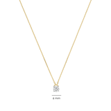 Schakel Zirkonia Ketting