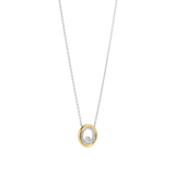 Zirkonia Dubbele Cirkel Ketting
