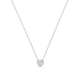 Zilveren Zirkonia Hartjes Ketting