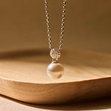 Ronde Zirkonia Parel Ketting