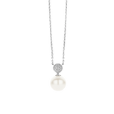 Ronde Zirkonia Parel Ketting