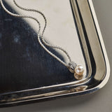 Zirkonia Parel Ketting