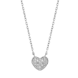 Zirkonia Hartjes Ketting