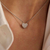 Zirkonia Hartjes Ketting