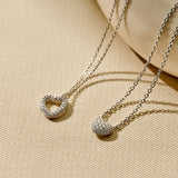 Zirkonia Hartjes Ketting