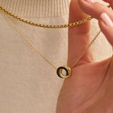 Forever Connected Zwarte Zirkonia Ketting
