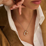 Tricolor Twisted Cirkel Ketting