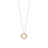 Tricolor Twisted Cirkel Ketting