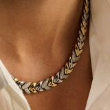 Vintage Zirkonia Schakel Ketting