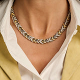 Vintage Zirkonia Schakel Ketting
