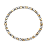 Vintage Zirkonia Schakel Ketting