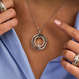 Zirkonia Cirkel Ketting met hanger
