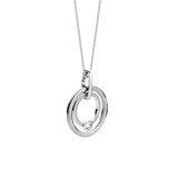 Zirkonia Cirkel Ketting met hanger