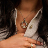Zirkonia Cirkel Ketting met hanger
