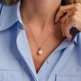 Ketting met Parel hanger 12mm