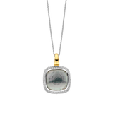 Zirkonia Cushion Ketting met hanger